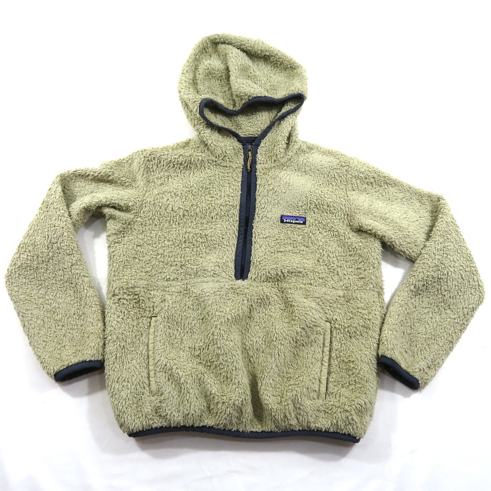 Patagonia Fleece Pullover Jacket Ivory 1/3 Zip Women's Sz S Mid To Deep Pile
